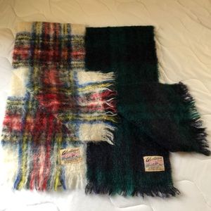 VINTAGE!! Glentana plaid scarves from Scotland / 2